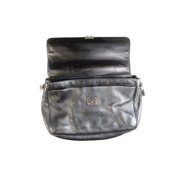 coach black leather messenger bag - Picture 5 of 11